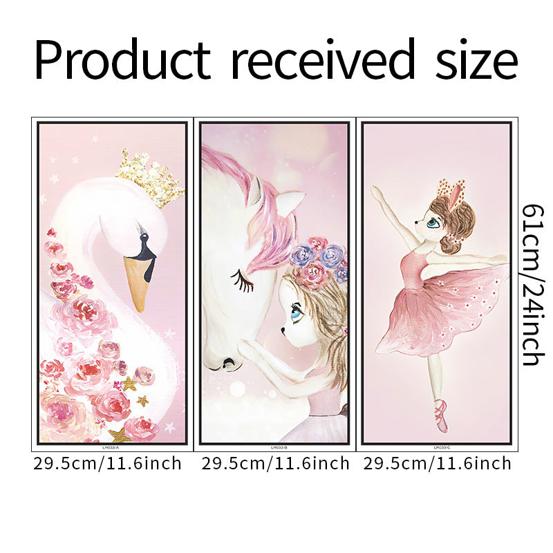 cute 3-Panel Wall Sticker Set | Detail View 6