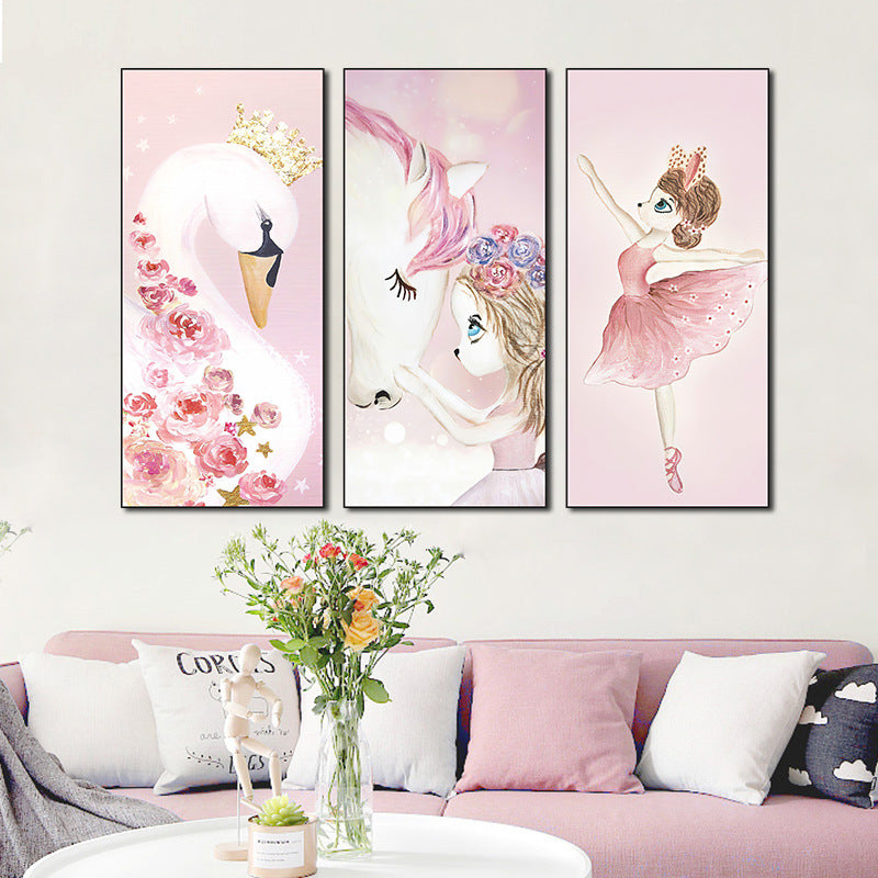 cute 3-Panel Wall Sticker Set | PVC Wall Sticker Set for Home Decor