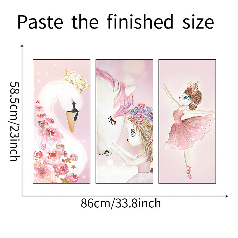 cute 3-Panel Wall Sticker Set | Detail View 8