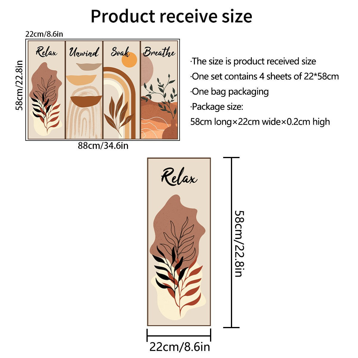 3D Niche Effect Vase & Bottle 3-Panel Wall Sticker Set | Detail View 11