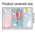 Cute Bunny Balloon 3-Panel Wall Sticker Set | Detail View 6