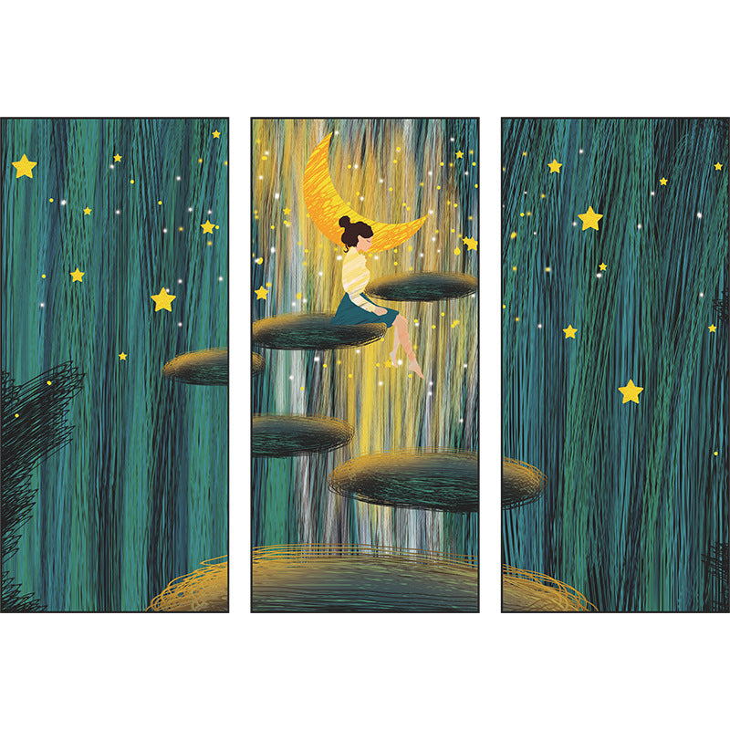 Fantasy Forest Fairy 3-Panel Wall Sticker Set | Detail View 5